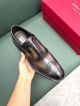 Ferragamo Man Black and grey Calfskin Business Leather Shoes 0428123 (7)_th.jpg